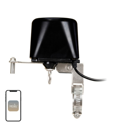 Moes WV-LZ-BK Valvola Acqua Wi-Fi Nera