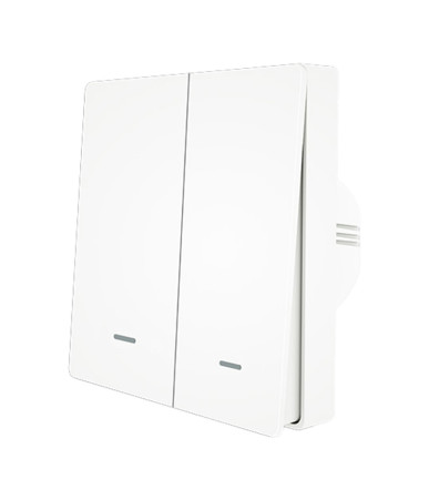Moes Interruttore Smart ZigBee a 2 Canali ZS-B-EU2-WH-MS