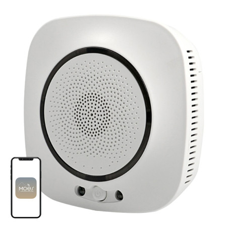 Moes Rilevatore Monossido di Carbonio Smart Wi-Fi WSS-CO-EU-EN
