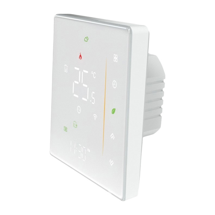 Moes Termostato Smart Wi-Fi WHT-006-GB-WH per Riscaldamento Elettrico Bianco Moes Termostato Smart Wi-Fi WHT-006-GB-WH per Riscaldamento Elettrico Bianco