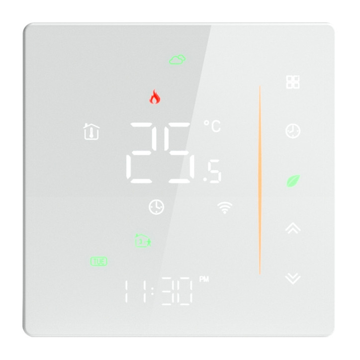 Moes Termostato Smart Wi-Fi WHT-006-GB-WH per Riscaldamento Elettrico Bianco Moes Termostato Smart Wi-Fi WHT-006-GB-WH per Riscaldamento Elettrico Bianco