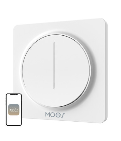 Interruttore smart dimmer ZigBee Moes ZS-SY-EUD-WH Bianco