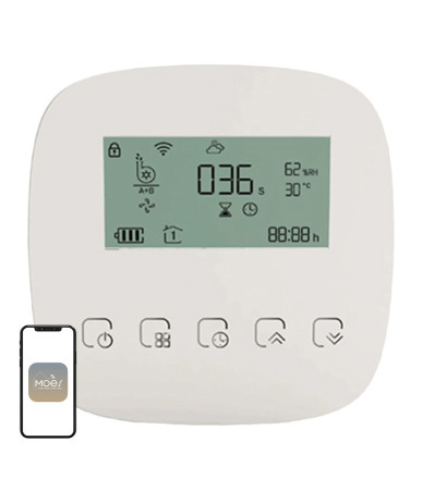 Moes WWP-BY-908 Pompa per Irrigazione Wi-Fi 2 Canali