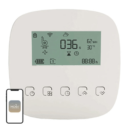 Moes WWP-BY-908 Pompa per Irrigazione Wi-Fi 2 Canali