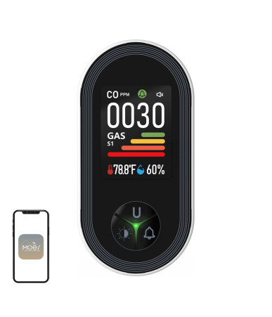 Moes S02-CG Rilevatore Monossido Carbonio e Gas Combustibili