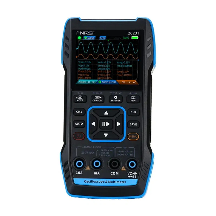 FNIRSI 2C23T Oscilloscopio Multimetro Generatore di Segnali 3-in-1 FNIRSI 2C23T Oscilloscopio Multimetro Generatore di Segnali 3-in-1