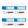 Meross MSS815MAQUA-UN 4 Pezzi Interruttori Smart Wi-Fi Matter