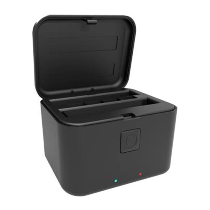 Custodia di Ricarica Puluz per Insta360 X5 Nera Custodia di Ricarica Puluz per Insta360 X5 Nera