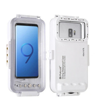 Custodia Impermeabile Puluz per Smartphone USB-C 45m Bianco