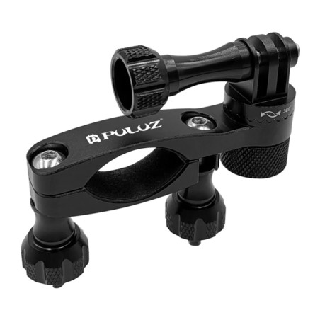 Puluz Supporto Manubrio in Alluminio per Action Cam Rotazione 360° Nero