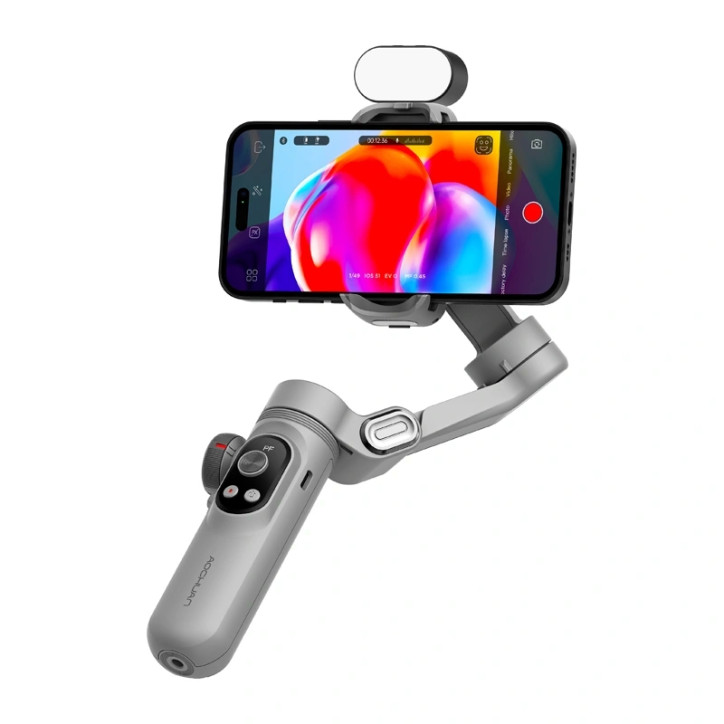 AOCHUAN X Pro Gimbal con Illuminazione RGB (Grigio) AOCHUAN X Pro Gimbal con Illuminazione RGB (Grigio)