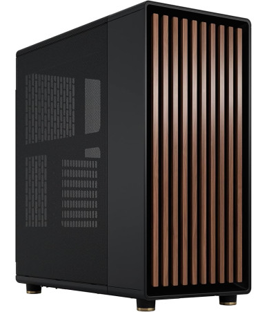 Fractal Design North ATX Case Mid Tower Fronte Legno Nero