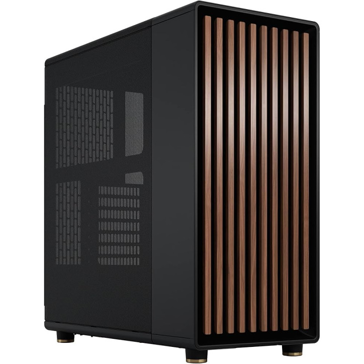 Fractal Design North ATX Case Mid Tower Fronte Legno Nero