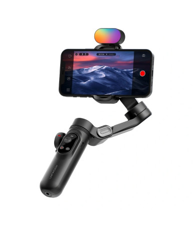 AOCHUAN X Pro Gimbal con Illuminazione RGB (Nero)