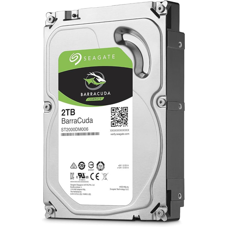 Seagate BarraCuda 2TB Hard Disk 3.5 SATA 7200rpm