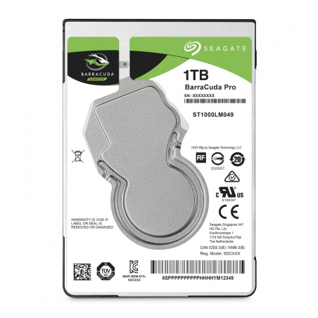 Seagate BarraCuda Pro 1TB Hard Disk 2.5" SATA 7200rpm