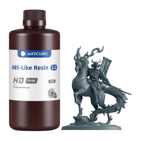 Resina per Stampa 3D ANYCUBIC ABS-Like 3.0 Grigio 1kg