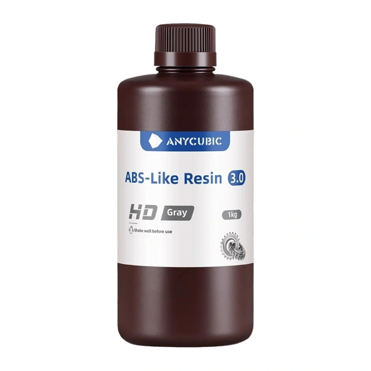 Resina per Stampa 3D ANYCUBIC ABS-Like 3.0 Grigio 1kg