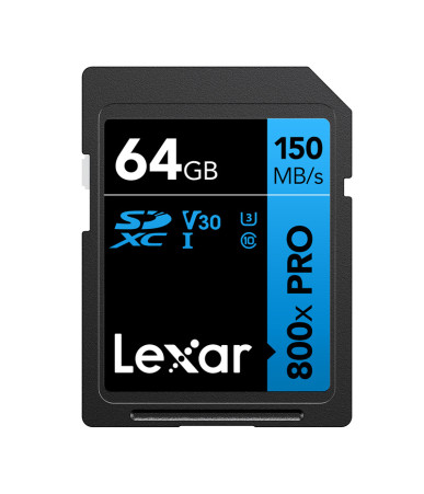 Lexar Professional 800x PRO SDXC 64GB Scheda di Memoria