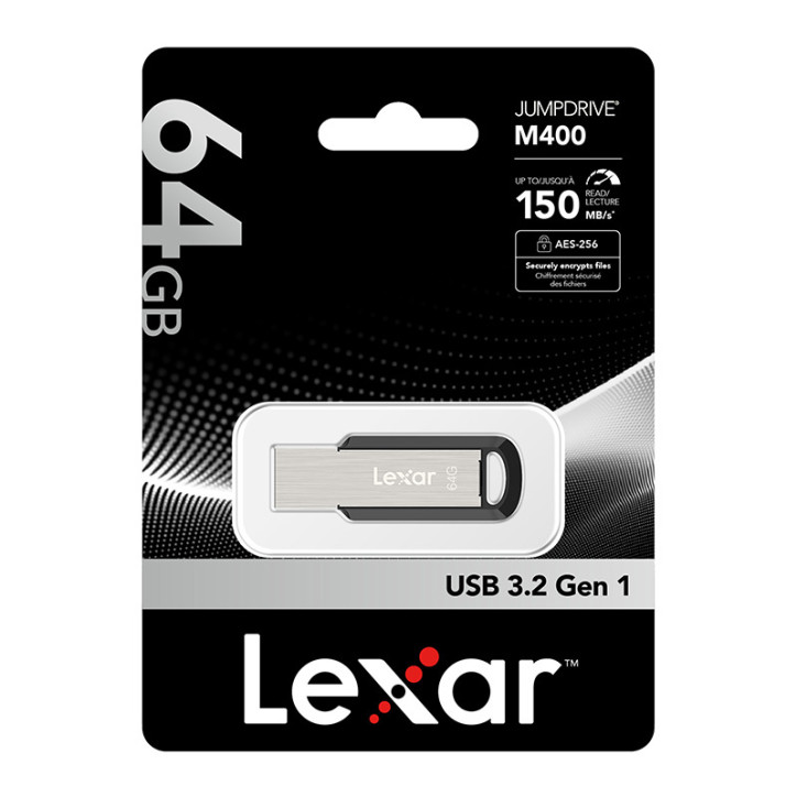 Chiavetta USB Lexar JumpDrive M400 64GB Argento/Nero Chiavetta USB Lexar JumpDrive M400 64GB Argento/Nero