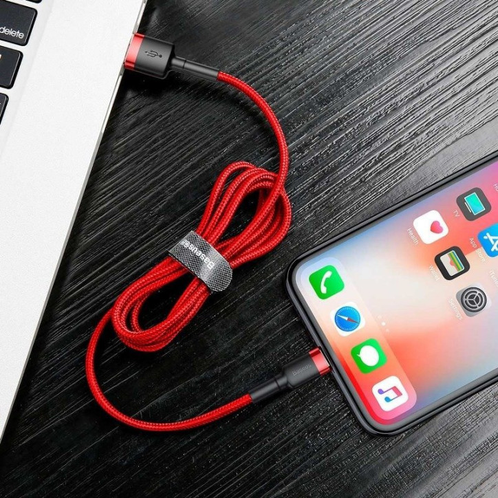 Baseus Cafule Cavo USB Lightning 1.5A 2m Rosso