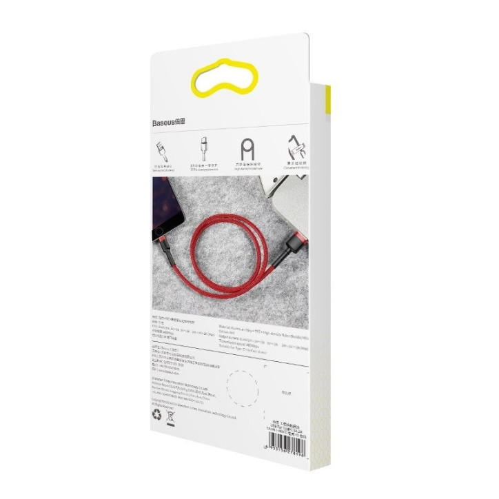 Baseus Cafule Cavo USB Lightning 1.5A 2m Rosso