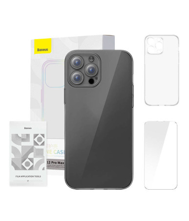 Baseus Crystal Clear Custodia per iPhone 12 Pro Max Trasparente