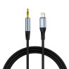 Vipfan Cavo Audio Lightning a Mini Jack 3.5mm AUX 1 Metro Grigio