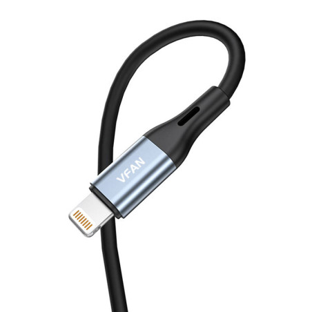 Vipfan Cavo Audio Lightning a Mini Jack 3.5mm AUX 1 Metro Grigio