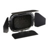 Godox BD-07 Kit Porta a Battente con Griglia a Nido d'Ape e Filtri Colore