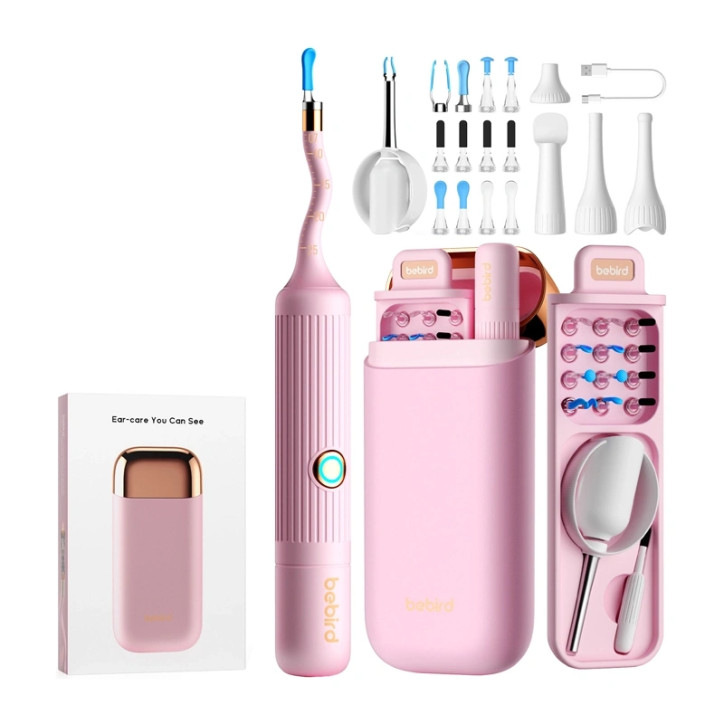 Otoscopio Bebird EarSight Plus con Telecamera Rosa Otoscopio Bebird EarSight Plus con Telecamera Rosa