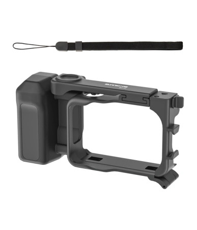 Sunnylife Kit Vlogging per Insta360 GO Ultra con Laccio e Attacco Cold Shoe Nero