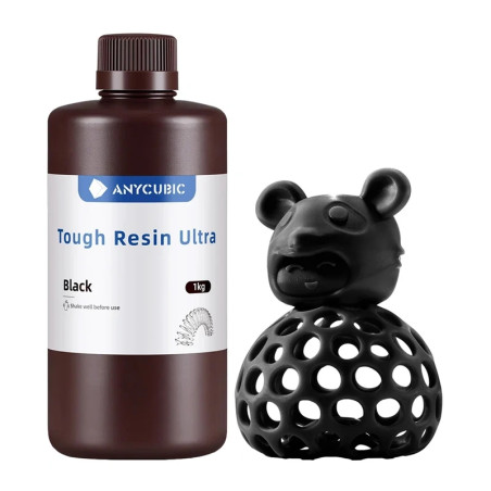 Resina per Stampa 3D Anycubic Tough Ultra Nera 1kg