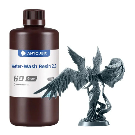Resina per Stampa 3D ANYCUBIC Water-Wash Resin 2.0 Grigio 1kg