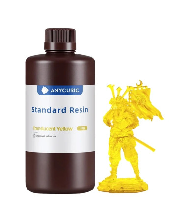 Resina per Stampa 3D ANYCUBIC Standard Trasparente Gialla 1kg