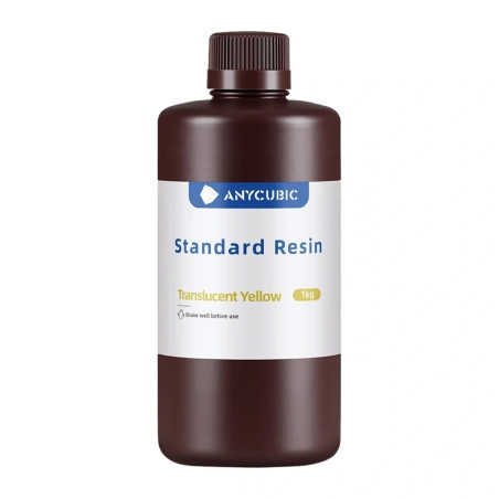 Resina per Stampa 3D ANYCUBIC Standard Trasparente Gialla 1kg