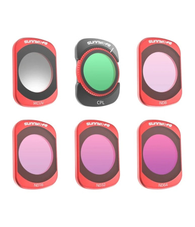 Sunnylife Set Filtri MCUV CPL ND8/16/32/64 per Action Cam