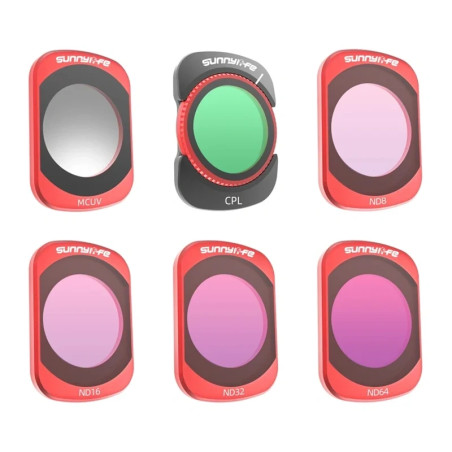 Sunnylife Set Filtri MCUV CPL ND8/16/32/64 per Action Cam