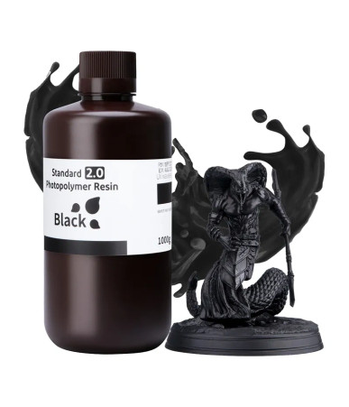 Resina per Stampa 3D ELEGOO Standard 2.0 Nera 1000g