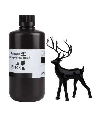 Resina per Stampa 3D ELEGOO Standard 2.0 Nera 1000g
