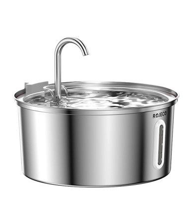 Fontanella per Gatti Rojeco 3.2L Acciaio Inox
