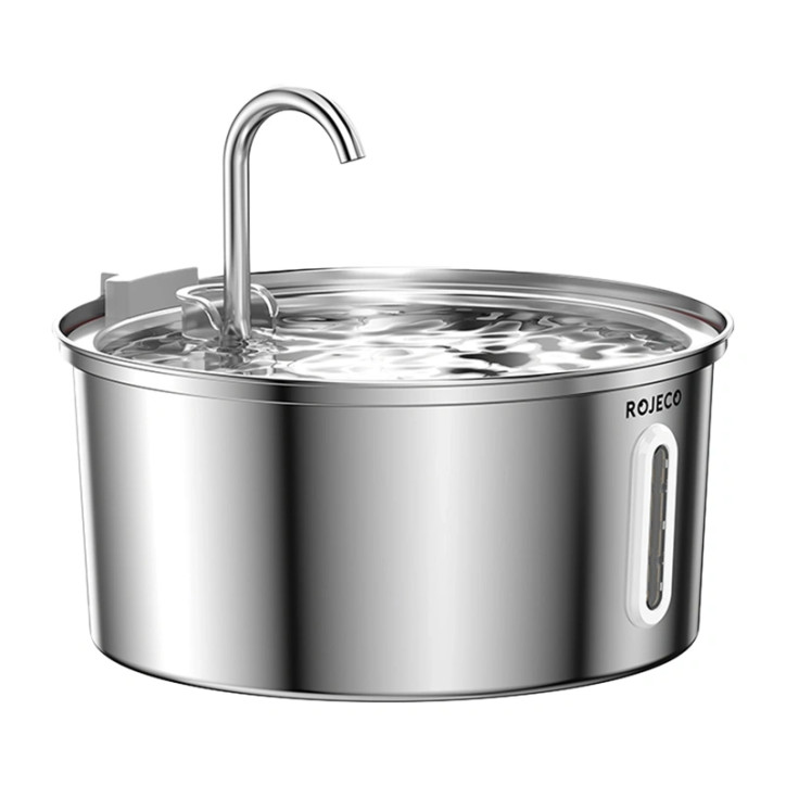 Fontanella per Gatti Rojeco 3.2L Acciaio Inox Fontanella per Gatti Rojeco 3.2L Acciaio Inox