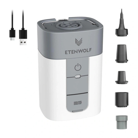 Etenwolf AIR 5 Pompa Elettrica Portatile 5200mAh Bianca