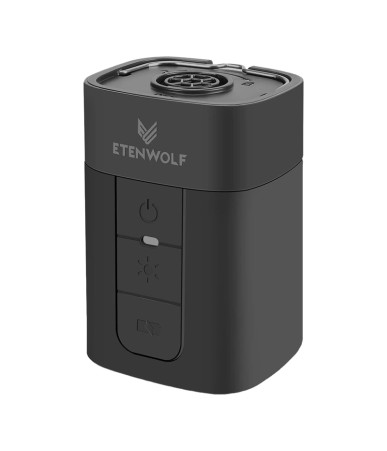 Etenwolf AIR 5 Pro Pompa Elettrica 10400mAh con Luce LED Nera
