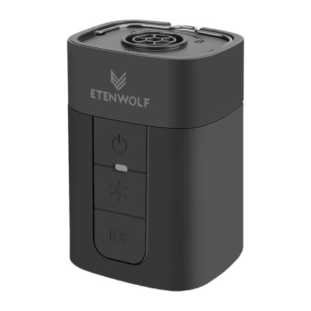 Etenwolf AIR 5 Pro Pompa Elettrica 10400mAh con Luce LED Nera