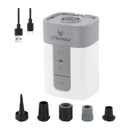 Etenwolf AIR 5 Pro Pompa Elettrica Portatile 10400mAh Bianca