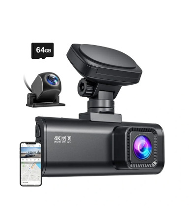 Redtiger F7N Dashcam 4K WiFi con Scheda 64GB