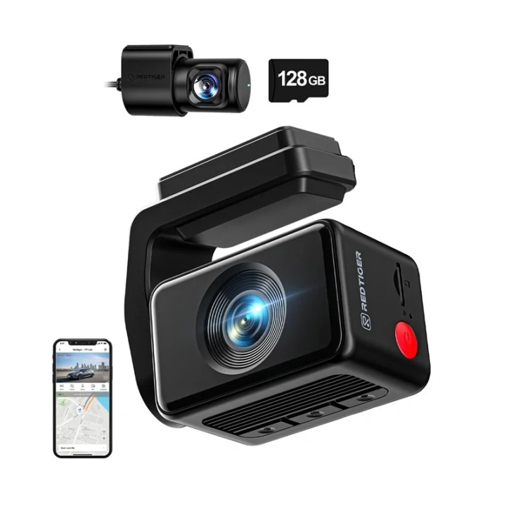 Redtiger F4 Pro Dashcam 4K WiFi GPS 128GB