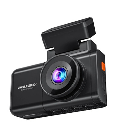 Wolfbox X3 Dashcam WiFi 2.5K + 1080p con 64GB
