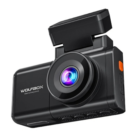 Wolfbox X3 Dashcam WiFi 2.5K + 1080p con 64GB